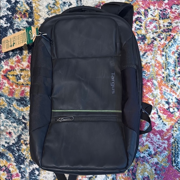 Targus Black ECO Smart Tech Travel Backpack NWT - Picture 1 of 9